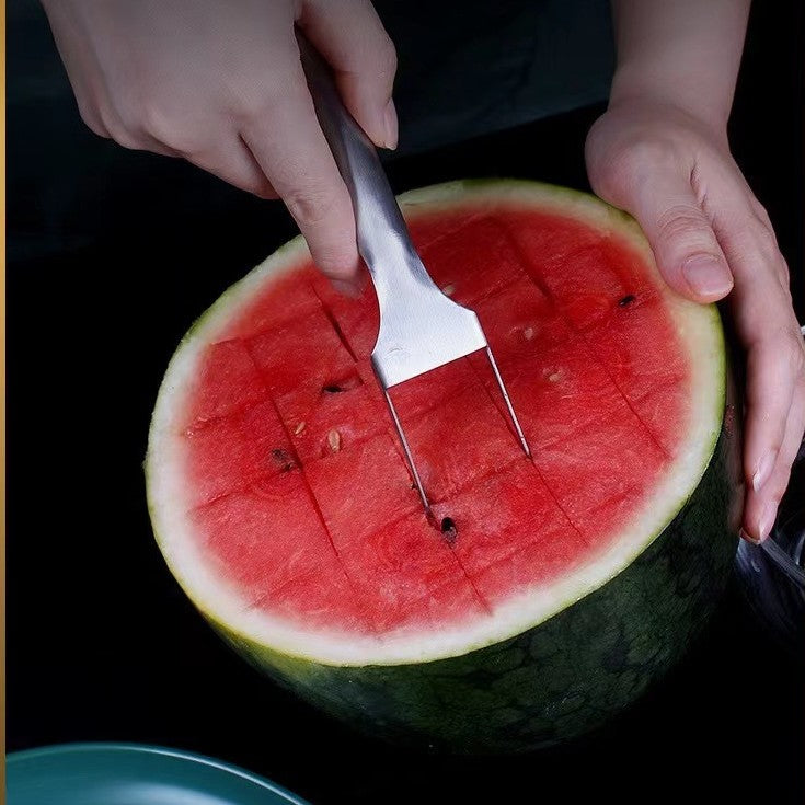 2 In 1 Watermelon Fork Slicer Multi-purpose