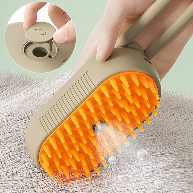 Pet Steam Brush | 3 In 1 Electric Spray