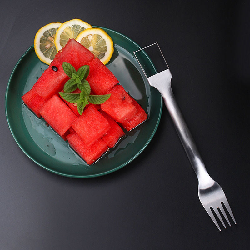 2 In 1 Watermelon Fork Slicer Multi-purpose