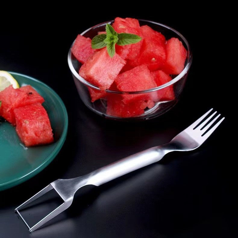 2 In 1 Watermelon Fork Slicer Multi-purpose