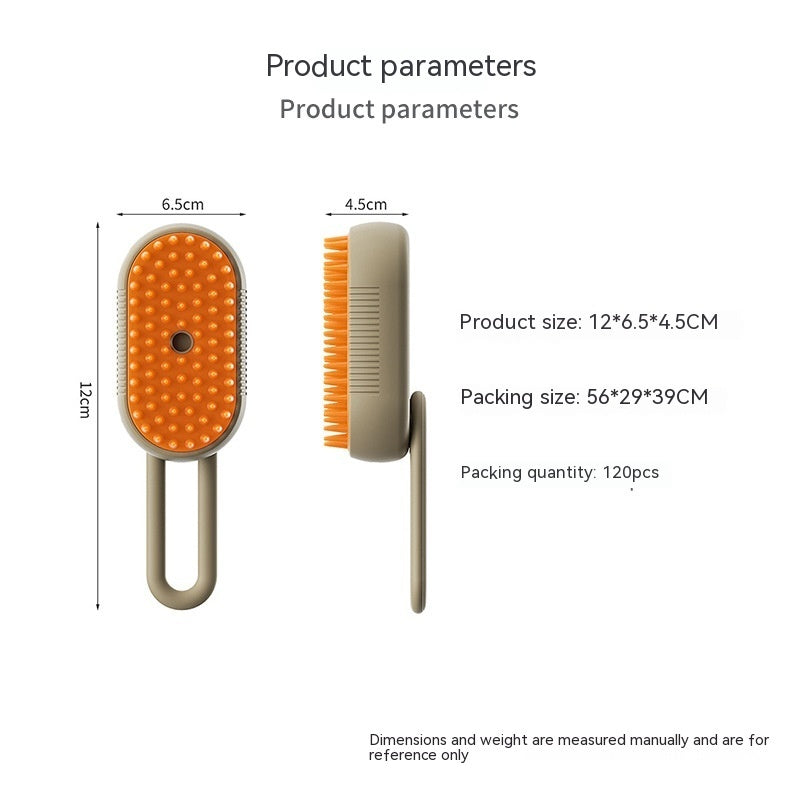 Pet Steam Brush | 3 In 1 Electric Spray