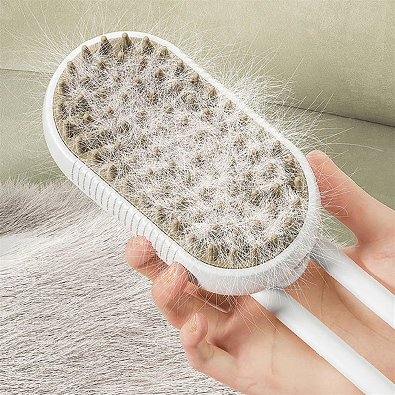 Pet Steam Brush | 3 In 1 Electric Spray