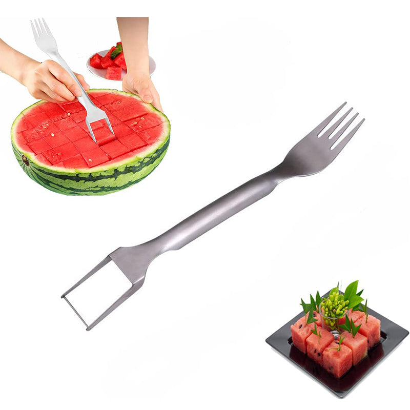 2 In 1 Watermelon Fork Slicer Multi-purpose