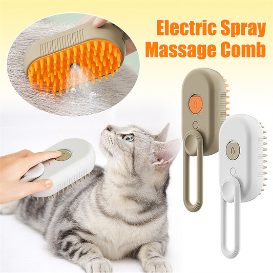 Pet Steam Brush | 3 In 1 Electric Spray