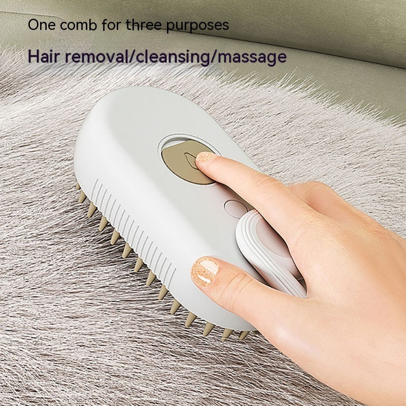 Pet Steam Brush | 3 In 1 Electric Spray