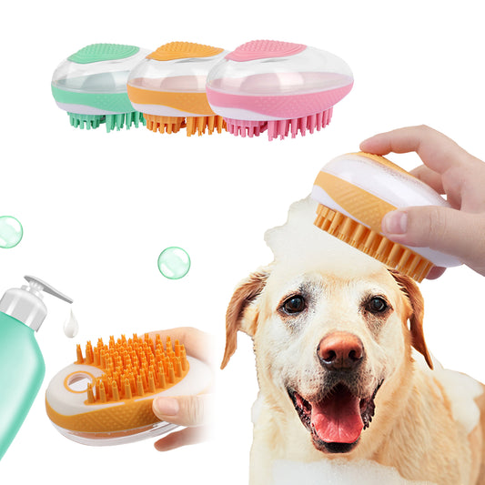 Dog Cat Bath Brush 2-in-1