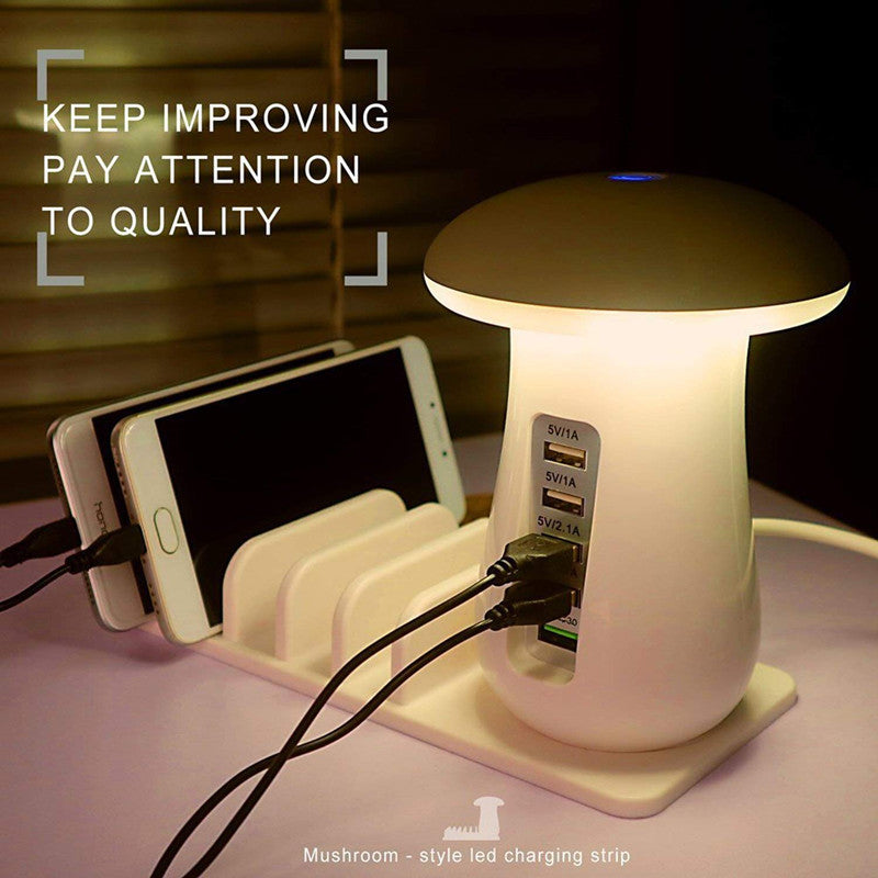 Mushroom Lamp LED - USB Charger